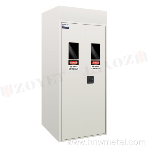 All steel gas cylinder cabinets used in labs